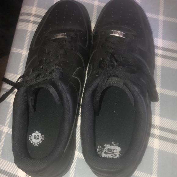 Black Air Force 1s - Picture 1 of 4